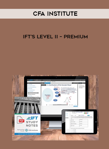 CFA Institute – IFT’s Level II – Premium digital download