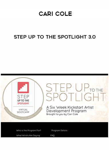 Cari Cole – Step Up to the Spotlight 3.0 digital download