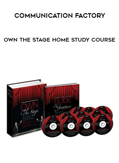 Communication Factory – Own The Stage Home Study Course digital download