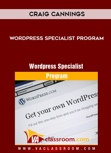 Craig Cannings – WordPress Specialist Program digital download