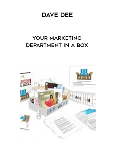 Dave Dee – Your Marketing Department in a Box digital download