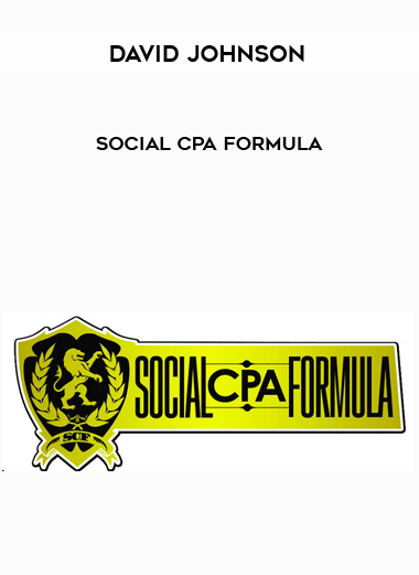 David Johnson – Social CPA Formula digital download