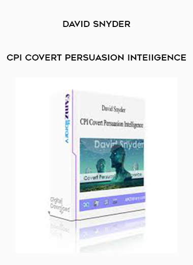 David Snyder - CPI Covert Persuasion Inteiigence digital download