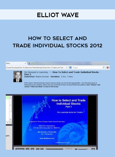 Elliot Wave – How To Select and Trade Individual Stocks 2012 digital download