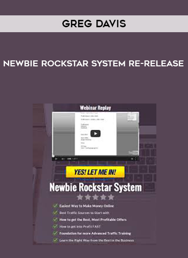 GREG DAVIS NEWBIE ROCKSTAR SYSTEM RE-RELEASE digital download