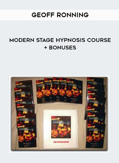 Geoff Ronning – Modern Stage Hypnosis Course + Bonuses digital download