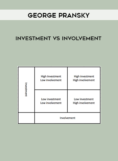 George Pransky - Investment vs Involvement digital download