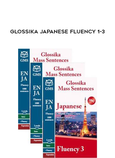 Glossika Japanese Fluency 1-3 digital download