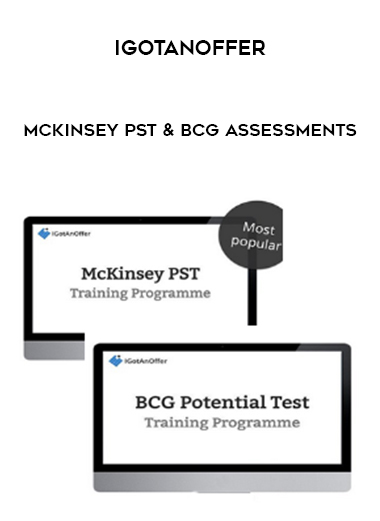 IGotAnOffer – McKinsey PST & BCG Assessments digital download