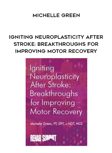 Igniting Neuroplasticity after Stroke: Breakthroughs for Improving Motor Recovery - Michelle Green digital download