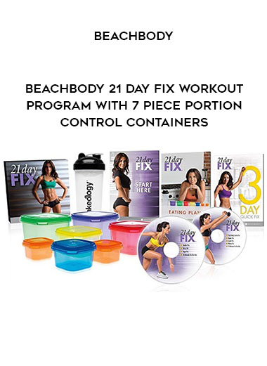 Beachbody - Beachbody 21 Day Fix Workout Program with 7 Piece Portion Control containers digital download