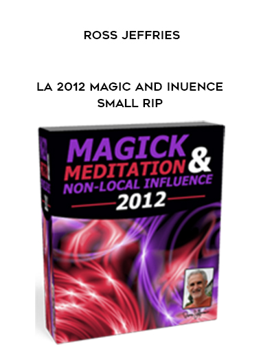 Ross Jeffries - LA 2012 Magic And Inuence Small RIP digital download