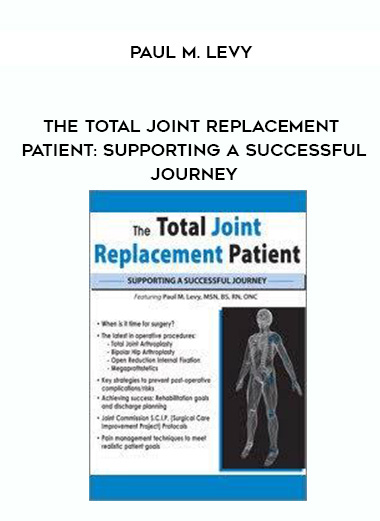 The Total Joint Replacement Patient: Supporting a Successful Journey - Paul M. Levy digital download