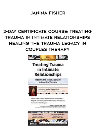 2-Day Certificate Course: Treating Trauma in Intimate Relationships - Healing the Trauma Legacy in Couples Therapy - Janina Fisher digital download