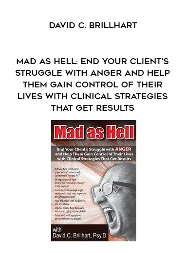 Mad as Hell: End Your Client's Struggle with Anger and Help Them Gain Control of Their Lives with Clinical Strategies That Get Results - David C. Brillhart digital download