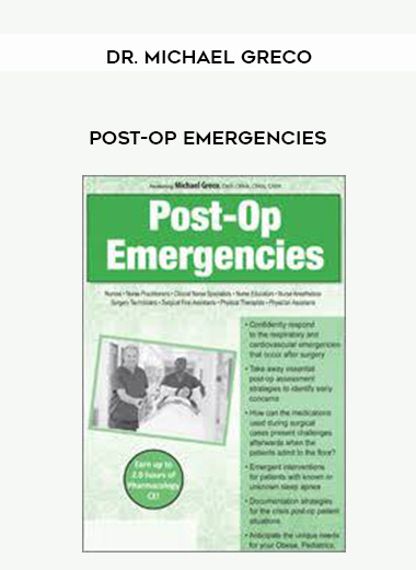 Post-Op Emergencies - Dr. Michael Greco digital download