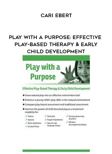 Play with a Purpose: Effective Play-Based Therapy & Early Child Development - Cari Ebert digital download