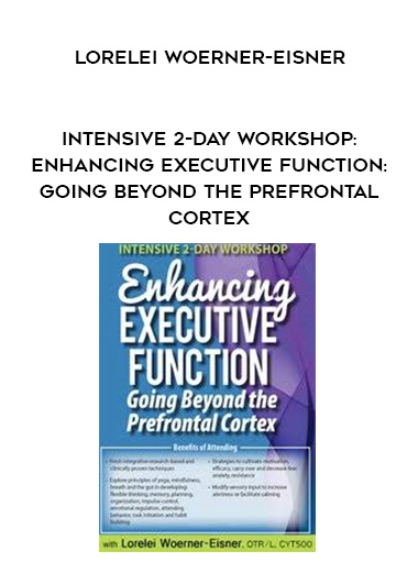 Intensive 2-Day Workshop: Enhancing Executive Function: Going Beyond the Prefrontal Cortex - Lorelei Woerner-Eisner digital download
