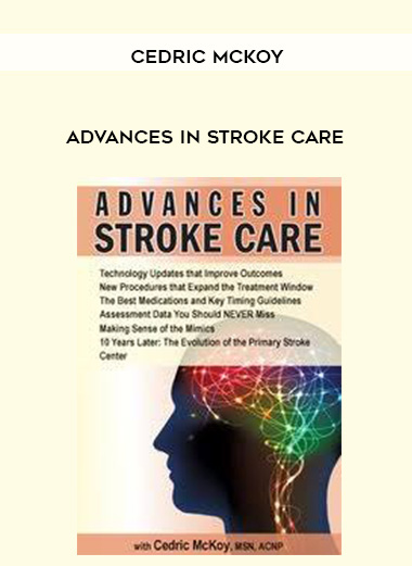 Advances in Stroke Care - Cedric McKoy digital download