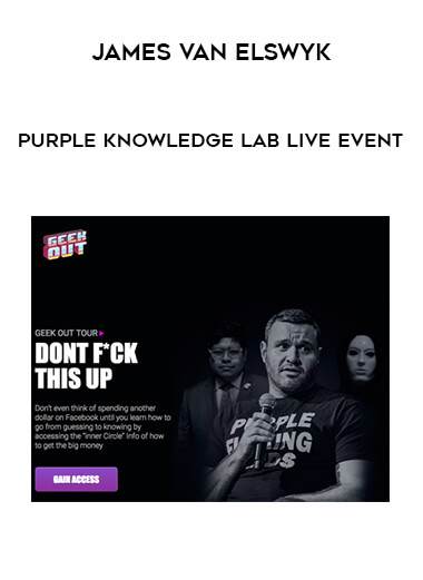 James Van Elswyk - Purple Knowledge Lab Live Event digital download