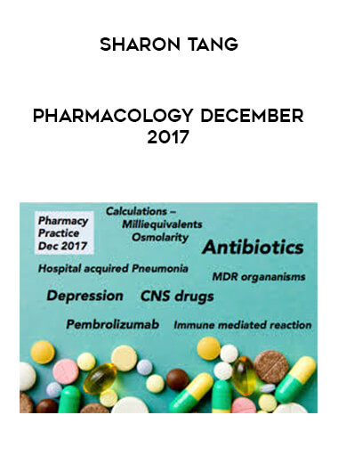 Sharon Tang - Pharmacology December 2017 digital download