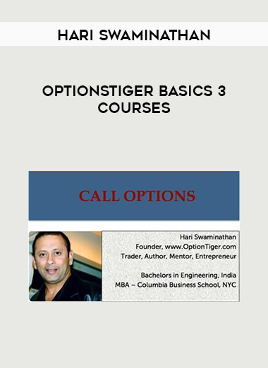 Hari Swaminathan - OptionsTiger Basics 3 courses digital download