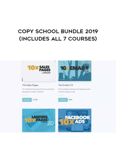 Copy School Bundle 2019 (includes all 7 courses) digital download