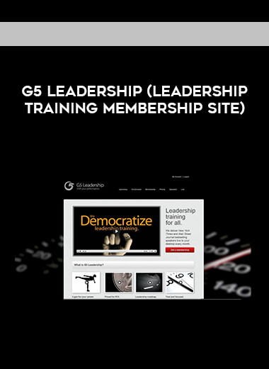 G5 Leadership (Leadership Training Membership Site) digital download