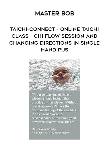 Master Bob - Taichi-Connect - Online Taichi Class - Chi Flow Session and Changing Directions in Single Hand Pus digital download