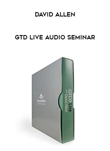 David Allen - GTD Live Audio Seminar digital download
