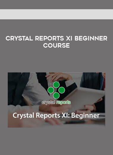 Crystal Reports XI Beginner Course digital download