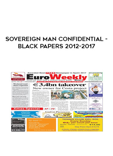 Sovereign Man Confidential - Black Papers 2012-2017 digital download