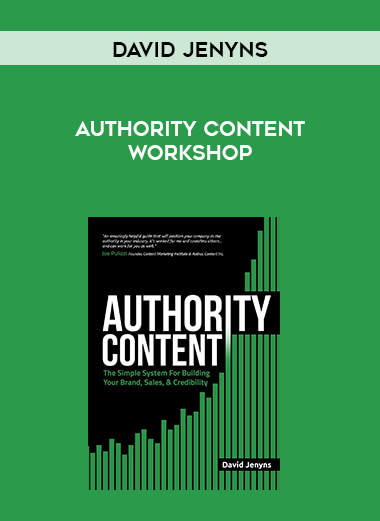 David Jenyns - Authority Content Workshop digital download