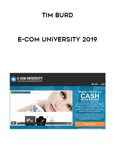 Tim Burd - E-Com University 2019 digital download