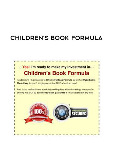 Children's book Formula digital download
