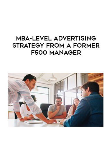 MBA-level Advertising Strategy from a former F500 Manager digital download