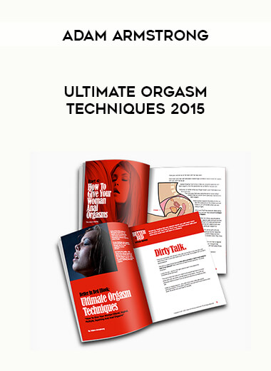 Adam Armstrong - Ultimate Orgasm Techniques 2015 digital download