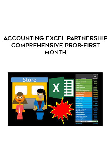 Accounting Excel Partnership Comprehensive Prob-First Month digital download