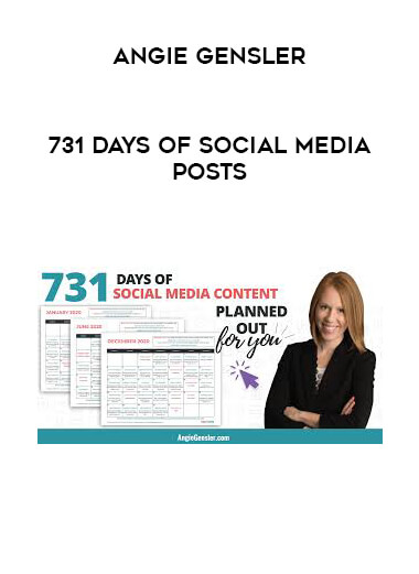 Angie Gensler - 731 Days of Social Media Posts digital download