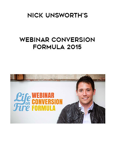 Nick Unsworth's - Webinar Conversion Formula 2015 digital download