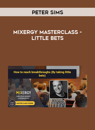 Mixergy Masterclass - Peter Sims - Little Bets digital download