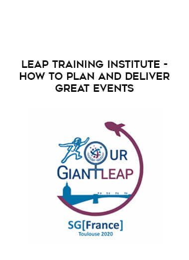 Leap Training Institute - How to plan and deliver great events digital download