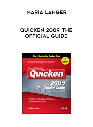 Maria Langer - Quicken 2009. The Official Guide digital download