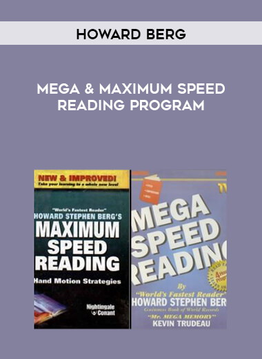 Howard Berg - Mega & Maximum Speed Reading Program digital download