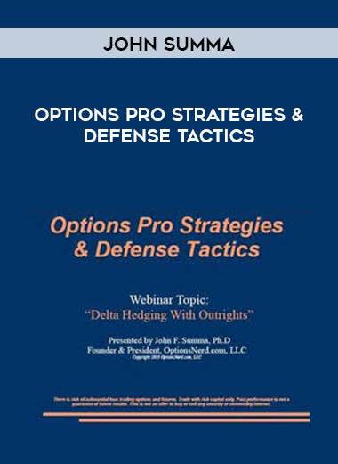 John Summa - Options Pro Strategies & Defense Tactics digital download