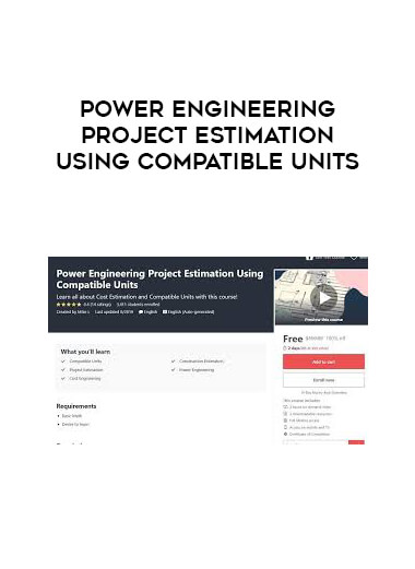 Power Engineering Project Estimation Using Compatible Units digital download