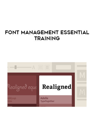 Font Management Essential Training digital download