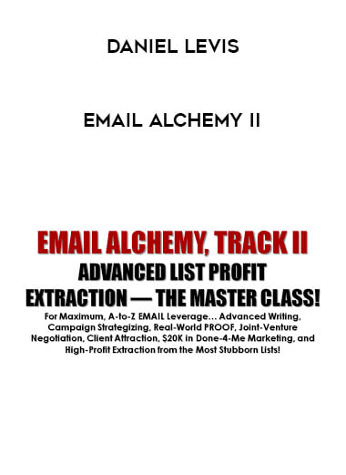 Daniel Levis - Email Alchemy II digital download