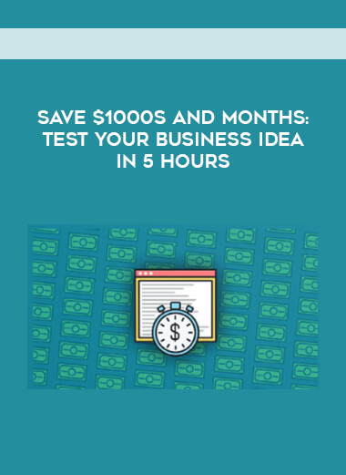 Save $1000s and Months- Test Your Business Idea in 5 Hours digital download