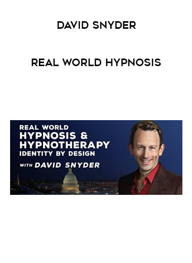 David Snyder - Real World Hypnosis digital download